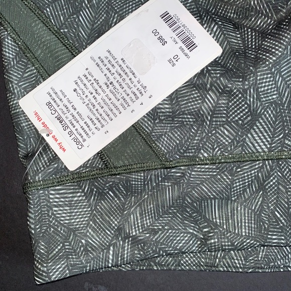 Lululemon Cool To Street Crop White Gator Green - Picture 6 of 8